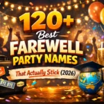 farewell party names