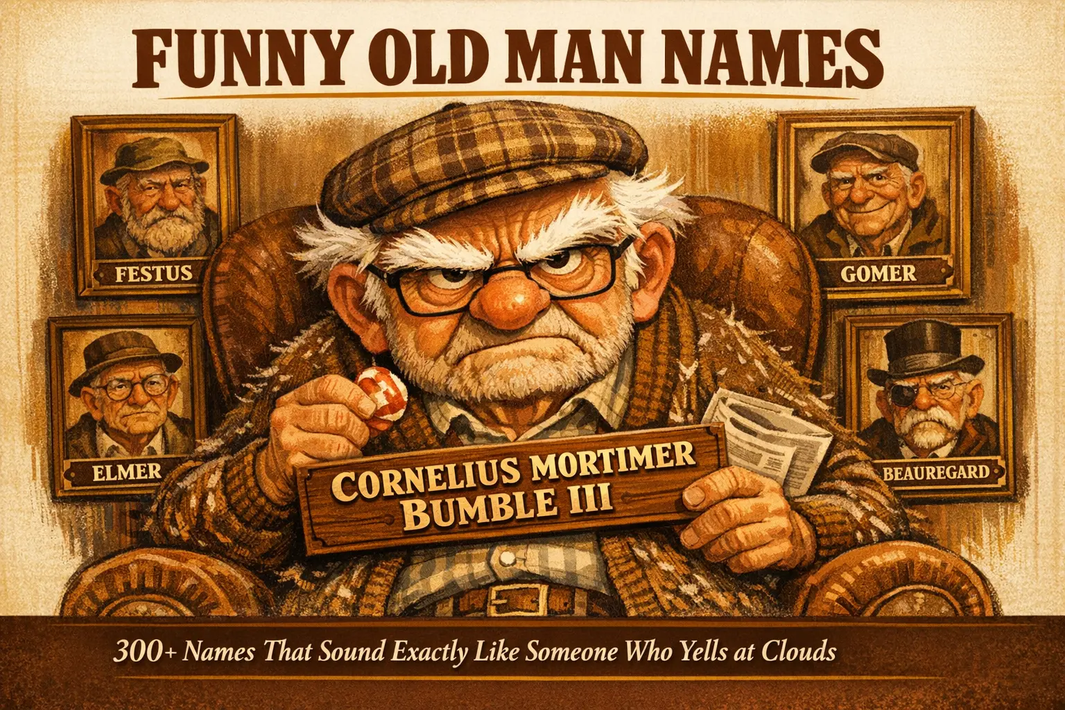 funny old man names