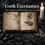 goth usernames