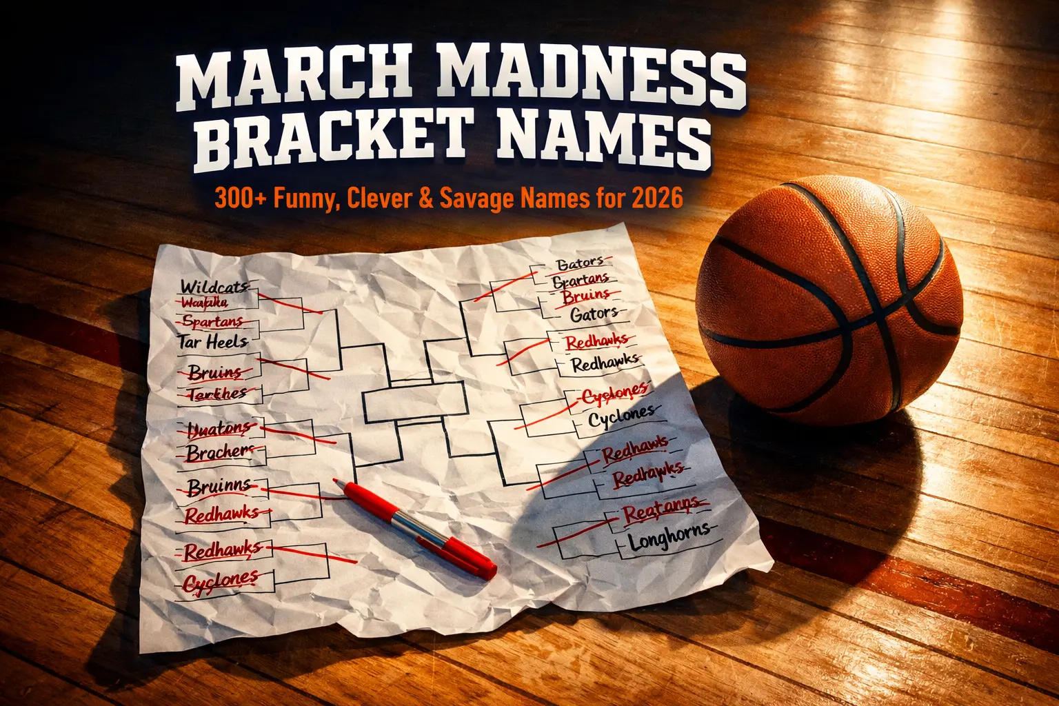 march madness bracket names