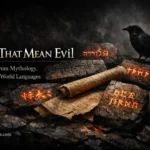 names that mean evil